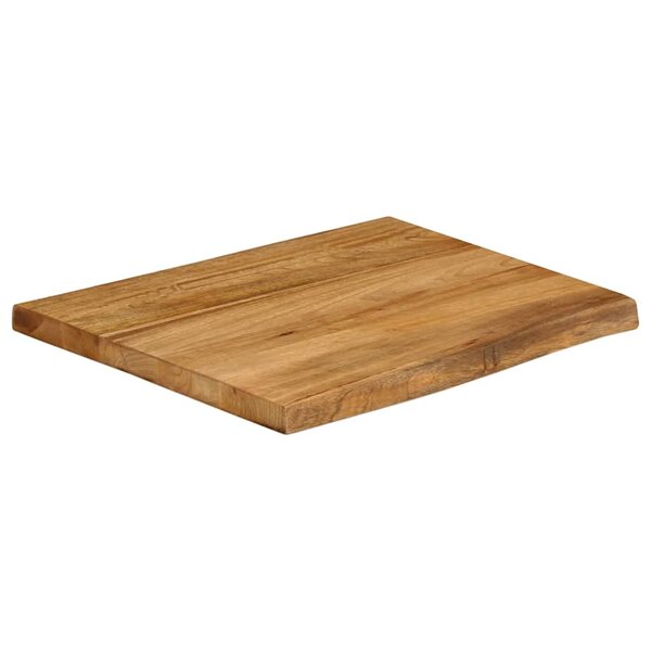 vidaXL Dessus de table 40x40x2 5 cm bord vivant bois massif manguier
