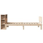 vidaXL Lit bibliothèque sans matelas 90x200 cm bois de pin massif