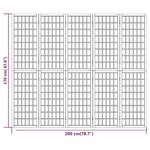 vidaXL Cloison de séparation pliable 5 panneaux 200x170 cm