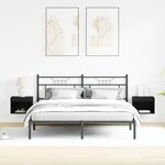 vidaXL Meuble TV 2 Pièces Chêne noir 40 x 30 x 30 cm Bois d'ingénierie