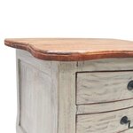 vidaXL Table de chevet bois d'acajou massif 48x35x64 cm
