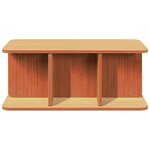 vidaXL Table basse Marron cire 80 x 39 5 x 33 5 cm Bois massif en pin