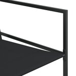 vidaXL Ensemble à manger de jardin 17 Pièces noir textilène