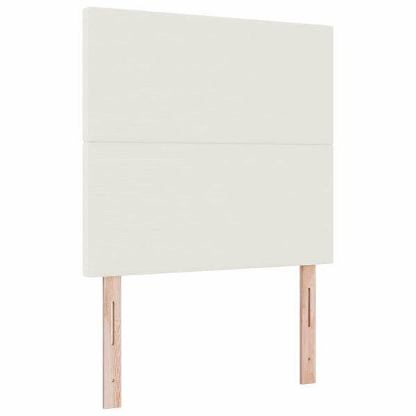 vidaXL Tête de lit Crème 100 cm Tissu en velours côtelé