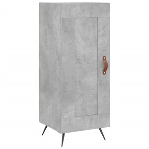 vidaXL Buffet Gris béton 34 5x34x90 cm Bois d'ingénierie