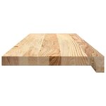 vidaXL Marches d'escalier 4 Pièces non traité 80x25x2cm bois chêne massif