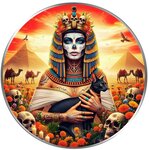 Pièce de monnaie en Argent 1 Dollar g 31.1 (1 oz) Millésime 2024 Famous Female Icons QUEEN CLEOPATRA