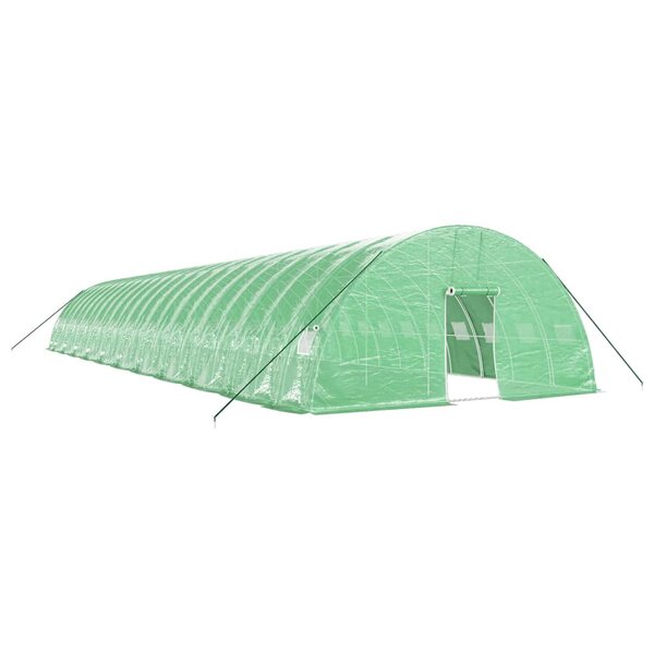 vidaXL Serre avec cadre en acier vert 132 m² 22x6x2 85 m