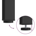 vidaXL Table de salle à manger / Table de repas MÉTAL