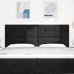 Tête de lit LED vidaXL Noire 100 cm en Velours