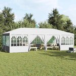 vidaXL Tente de fête Blanc 800 x 400 x 266 cm Polyester  Acier