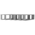 vidaXL Étagères murales cube 6 Pièces Gris béton Bois d’ingénierie