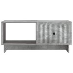 vidaXL Table basse Gris béton 90 x 50 x 40 cm Bois d'ingénierie