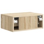 vidaXL Cabinet de chevet mural Chêne Sonoma 49 x 34 5 x 20 cm