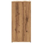 vidaXL Buffet chêne artisanal 80x36x75 cm bois d'ingénierie