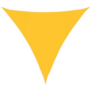 vidaXL Voile d'ombrage 160 g/m² triangulaire jaune 4 5x4 5x4 5 m PEHD