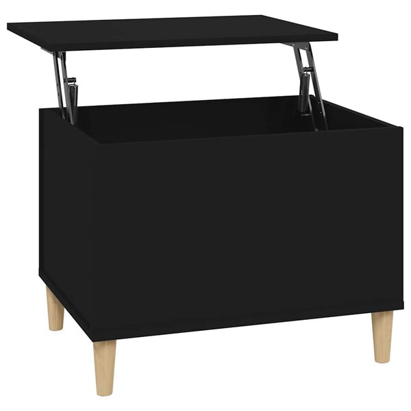 vidaXL Table basse Noir 60x44 5x45 cm Bois d'ingénierie
