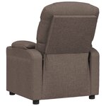 vidaXL Fauteuil inclinable Taupe Tissu