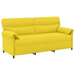 vidaXL Canapé 100  polyester  cadre en métal  MDF  Contreplaqué