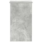 vidaXL Bureau Gris béton 90x45x76 cm Bois d’ingénierie