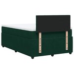 vidaXL Sommier à lattes de lit avec matelas vert foncé 120x190 cm