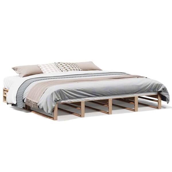 vidaXL Cadre de lit sans matelas 180x200 cm bois massif de pin