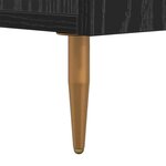 vidaXL Meuble TV Chêne noir 150 x 30 x 50 cm Bois d'ingénierie