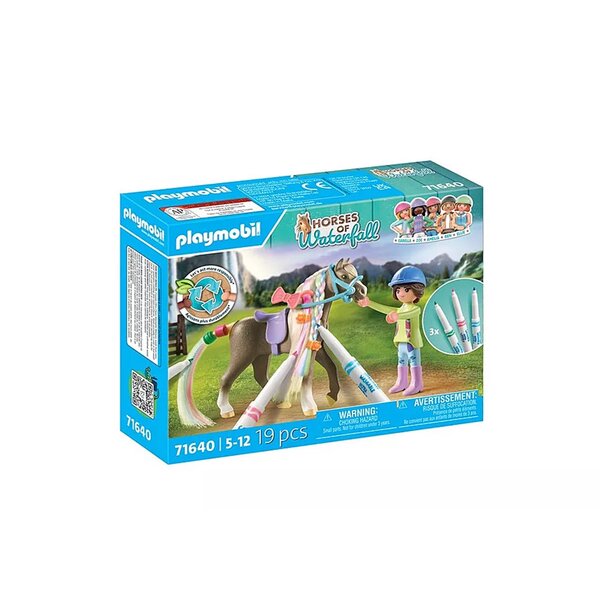 PLAYMOBIL 71640 - Cavalière avec crinière de cheval à colorier