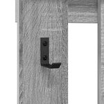 vidaXL Porte-manteau mural Montage mural Gris sonoma 100 x 10 x 100 cm