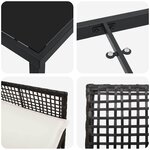 vidaXL Ensemble de salle à manger pour jardin 7 Pièces Noir polyrotin
