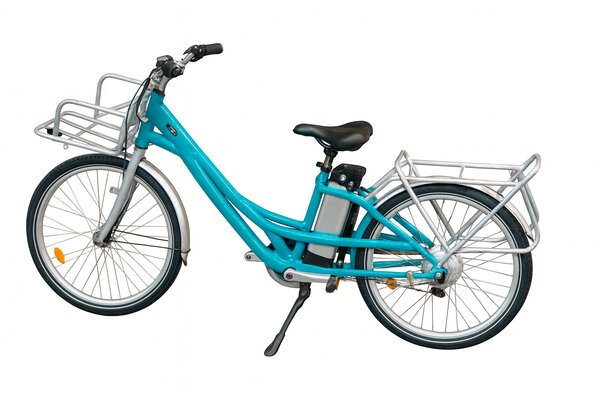 Vélo électrique du facteur, reconditionné - Taille normale - Turquoise / Gris