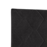 vidaXL Cadre de Lit Noir 90x190 cm Velours