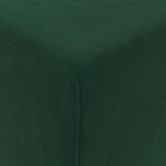 vidaXL Canapé-lit pliable Vert foncé 200 x 70 x 10 cm Velours