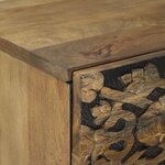 vidaXL Cabinet de chevet avec tiroir Marron 40 x 33 5 x 46 cm