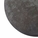 vidaXL Dessus de table Noir Ø40x2 5 cm Marbre