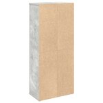 vidaXL Meuble de salle de bain avec porte-rouleau gris béton