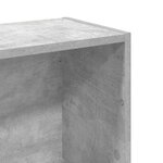 vidaXL Bibliothèque gris béton 80x24x109 cm bois d'ingénierie