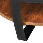 vidaXL Table basse 65x65x32 cm Bois d'acacia solide