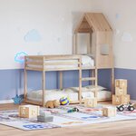 vidaXL Lit superposé sans matelas 75x190 cm bois de pin massif