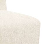 vidaXL Unité de Sofa Modulaire Sans Accoudoirs 2 Pièces Crème