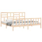 vidaXL Cadre de lit sans matelas 200x200 cm bois massif de pin