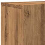 vidaXL Meuble TV mural chêne artisanal 80x30x41 cm