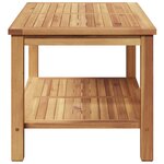 vidaXL Table basse Marron 90 x 50 x 45 cm Bois de teck solide