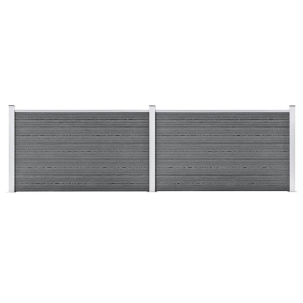 vidaXL Clôture de jardin WPC 353x106 cm Gris