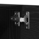 vidaXL Ensemble meuble TV Montage mural Chêne noir Bois d'ingénierie