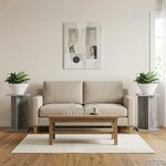 vidaXL Support de Plante 2 pièces Sonoma gris 25 x 25 5 x 40 5 cm