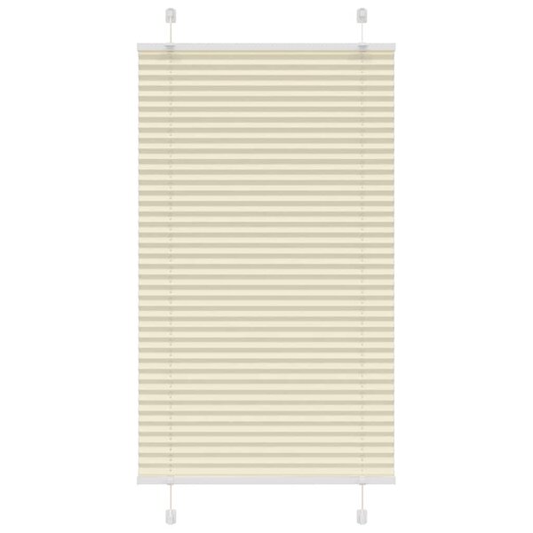 vidaXL Store plissé crème 80x100 cm largeur du tissu 79 4 cm polyester