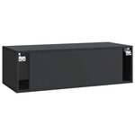 vidaXL Meuble TV mural Noir 98 x 41 x 30 cm Bois d'ingénierie