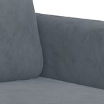 vidaXL Fauteuil Gris foncé 60 cm Velours