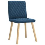 vidaXL Chaises à manger lot de 6 bleu tissu